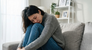 người phụ nữ gặp lo âu xã hội